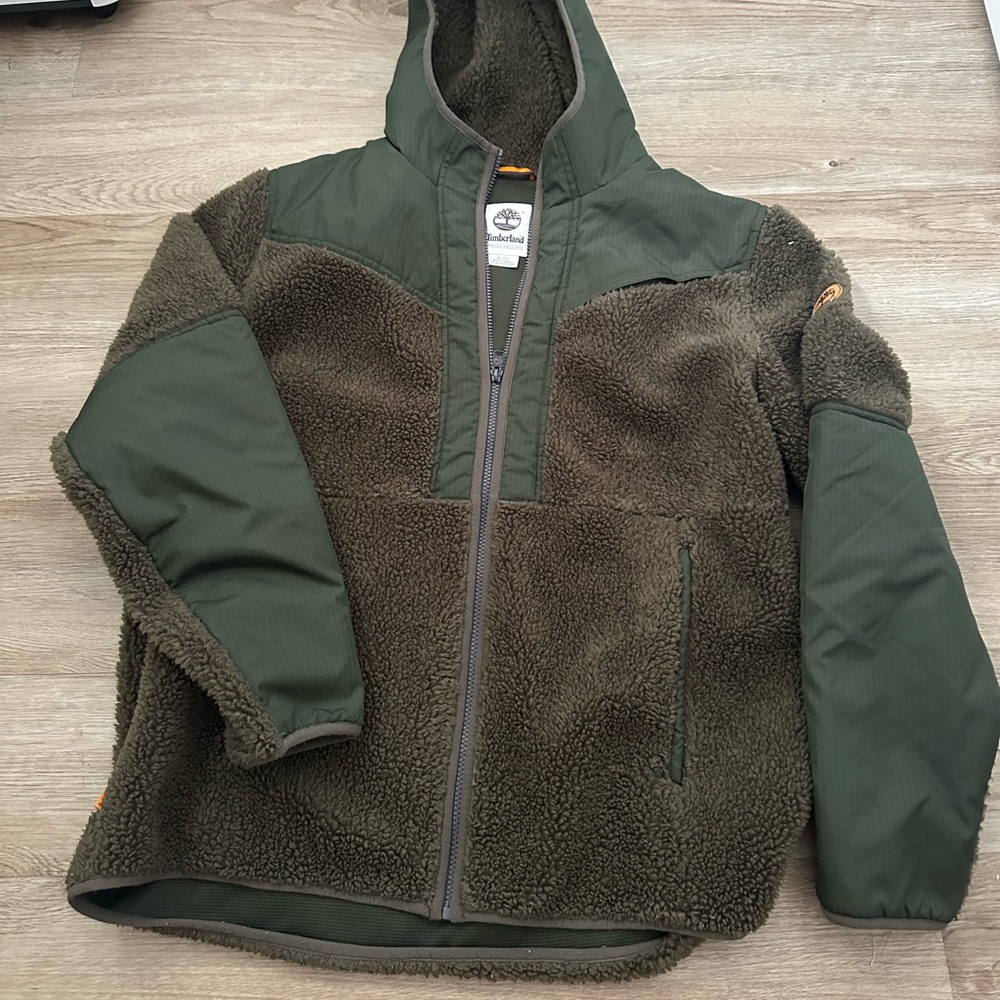 Timberland green Sherpa jacket